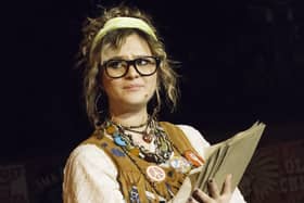 Maiya Critchley appearing in the musical Rock of Ages
