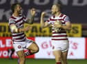 Wigan Warriors take on Warrington Wolves at the DW Stadium