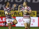 Wigan Warriors take on Warrington Wolves at the DW Stadium