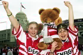 Wigan fans bearing up despite losing.
