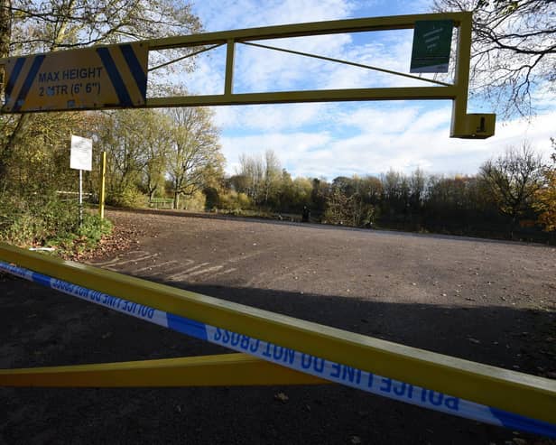 The car park at Orrell Water Park