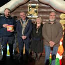 Wigan's mayor and mayoress, Coun Kevin Anderson and Samantha Lloyd, were among the guests at the festive event