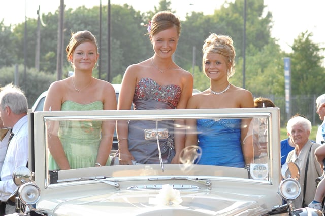 Abraham Guest High School Leavers' Ball, JJB Stadium.
Samantha Clayton, Lauren Penworth and Stephanie Cain.