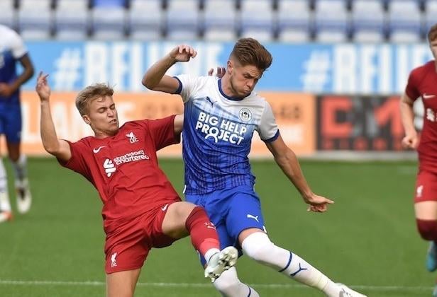 Tom Pearce in action against Liverpool in pre-season