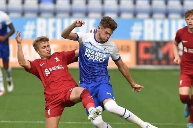 Tom Pearce in action against Liverpool in pre-season