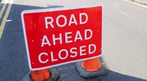 Five of the road closures are expected to cause moderate delays