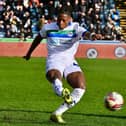 Joseph Hungbo in action at Wycombe before being forced off at half-time