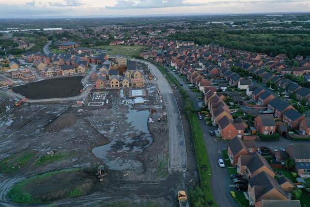 There are still plenty of homes to be built on the former Pemberton Colliery site but the link road is nearing completion