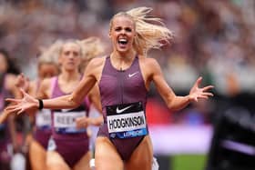 Keely Hodgkinson recorded the sixth fastest 800m time ever in London on Saturday afternoon