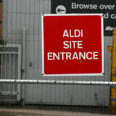 Work is underway to transform the former showroom into an Aldi