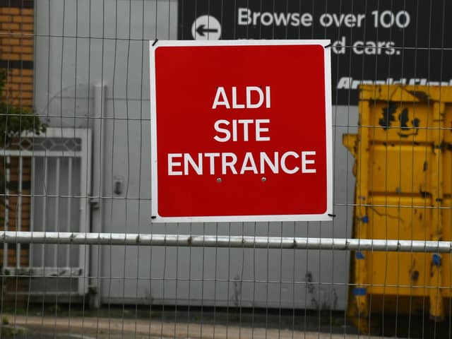 Work is underway to transform the former showroom into an Aldi