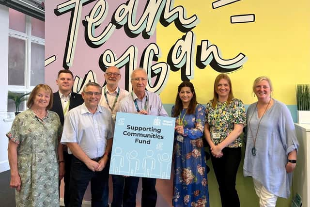 The Leader of Wigan Council, Coun David Molyneux, with members of Wigan Council's Cabinet.