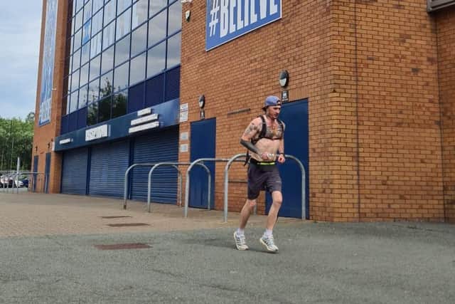 Aaron has raised over £600 for the mental health charity.