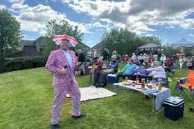 The sun was shining as residents celebrated
