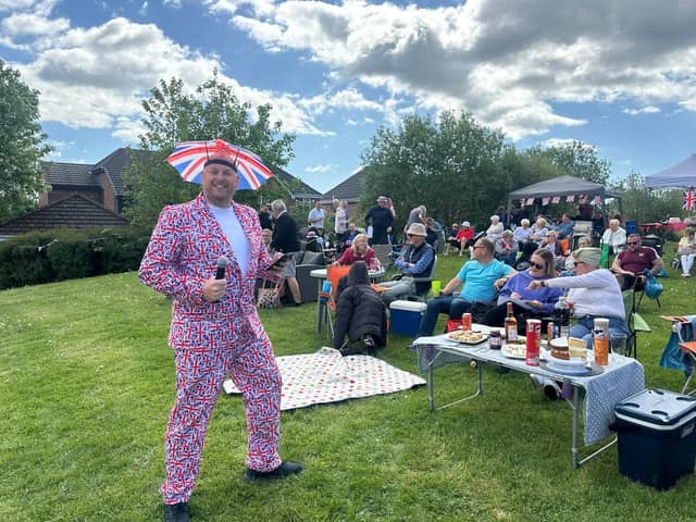 The sun was shining as residents celebrated