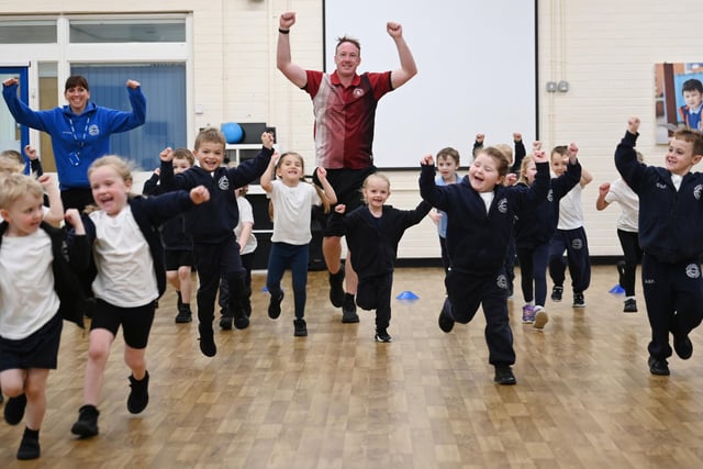 Pupils enjoy Healthy Living Week at Marus Bridge Primary School.