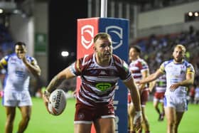 Wigan Warriors dominated in the win over Leeds Rhinos at the Brick Community Stadium