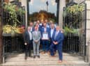 Daniel Blakley (holding certificate) and colleagues. He is senior Site Manager at McCarthy Stone’s Brideoake Court Retirement Living development in Standish and has won a coveted Seal of Excellence from the National House Builders’ Council (NHBC) for the second time
