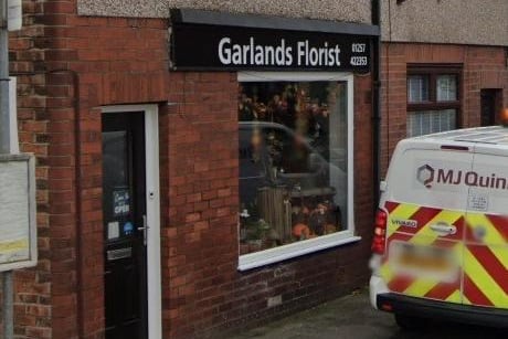 Garlands Florist on Market Street, Standish, has a rating of 4.9 out of 5 from 26 Google reviews