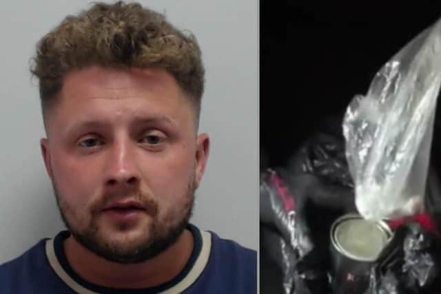 Martin Bradshaw and the cocaine found in a coffee tin