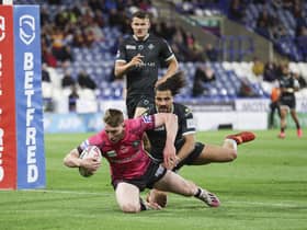 Matty Nicholson marked his Wigan Warriors debut with a try