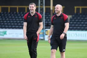 Jake Wardle (left) and Liam Marshall (right) ahead of Wigan Warriors' clash with Castleford Tigers at the Mend-A-Hose Jungle