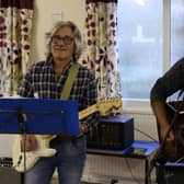 Geoff Bibby, left, with Barry Roberts of The Concessions, from Upholland u3a