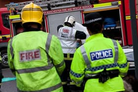 Firefighters assisted other 999 workers in accessing two of the casualties