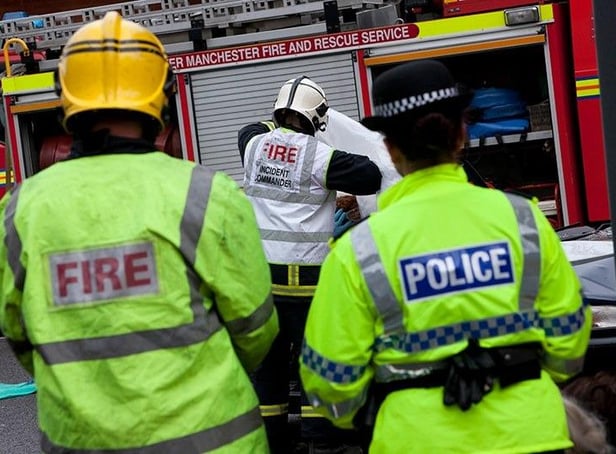 Firefighters assisted other 999 workers in accessing two of the casualties