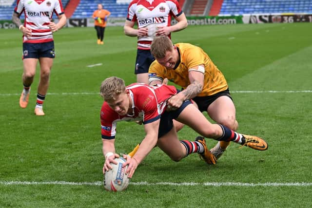 Cian Tyrer has scored 10 tries in the last two games for League 1's Oldham