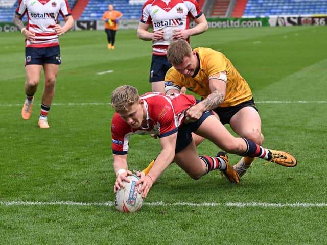 Cian Tyrer has scored 10 tries in the last two games for League 1's Oldham