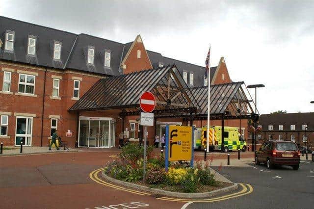Wigan Infirmary A&E Unit.