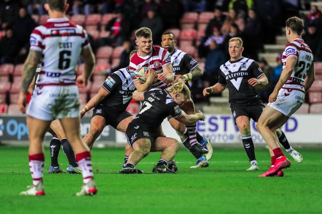 Ethan Havard was among the scorers in the game for Wigan.