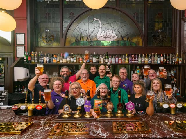CAMRA Wigan Beer Festival 2025 launch at the main sponsor, the Swan and Railway Hotel, Wallgate