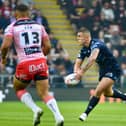 Brad O'Neill in action for Wigan Warriors against Leigh Leopards
