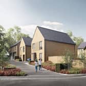 An artist's impression of some of the new homes proposed for the former Pemberton colliery site