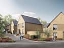 An artist's impression of some of the new homes proposed for the former Pemberton colliery site