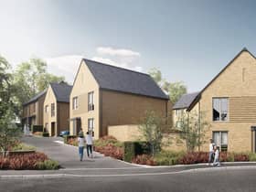 An artist's impression of some of the new homes proposed for the former Pemberton colliery site