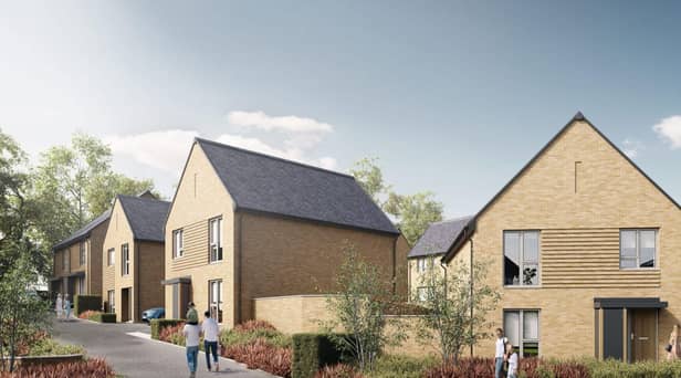 An artist's impression of some of the new homes proposed for the former Pemberton colliery site