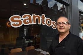 Owner of Santos cafe, Anoushiravan Sherafatian.