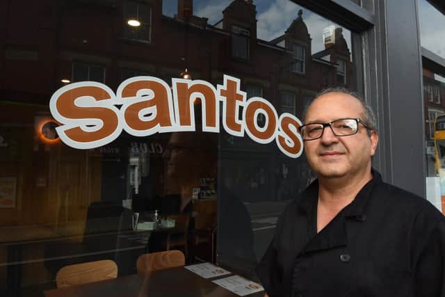 Owner of Santos cafe, Anoushiravan Sherafatian.