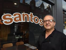 Owner of Santos cafe, Anoushiravan Sherafatian.