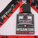 The medal for the Wigan 10k 2024