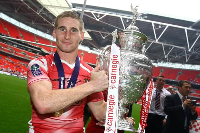 Sam Tomkins won the Challenge Cup with Wigan Warriors in 2011 and 2013