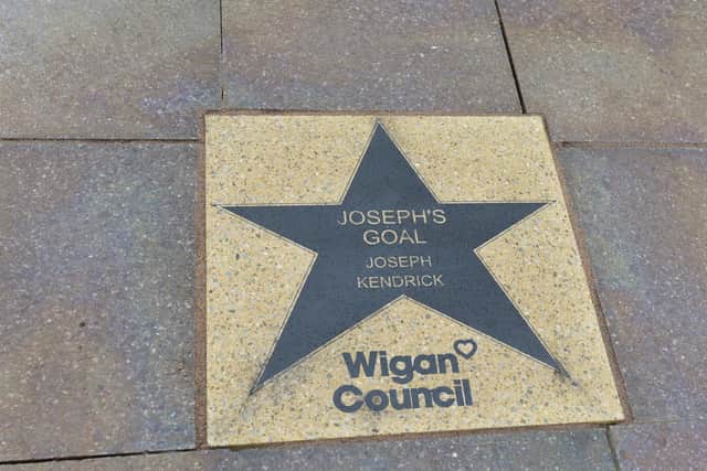 The Joseph's Goal star has been placed on Believe Square