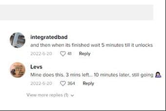 More comments from TikTok users about the great washing machine timer mystery