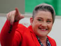Labour's Ashley Dalton celebrates after being declared the winner in the West Lancashire by-election at Burscough Racquet and Fitness Centre in Ormskirk, Lancashire.