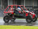 A youngster races around the Three Sisters circuit in Wigan for the Speed of Sight family fun day