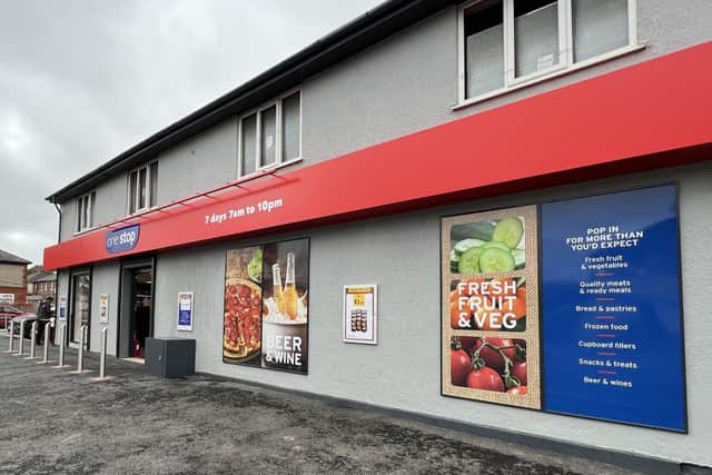 Exterior of the new One Stop shop, in Leigh