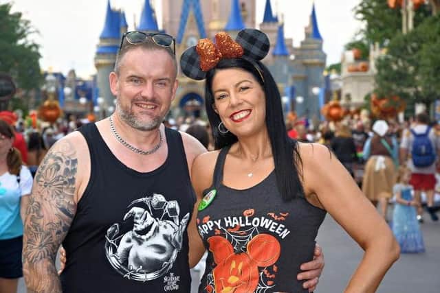 Tracie and Ste Lord return to Disneyland Florida in September 2023 after losing an impressive 14 stone between them